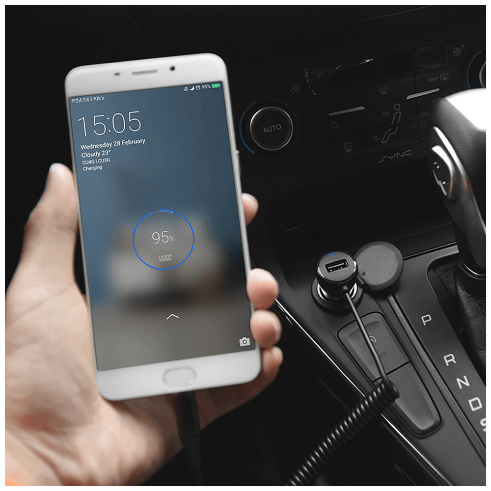 hoco. Auto punjač za Lightning kabelom,  1 x USB, 2.4 A max. - Z21A Ascender Lightning slika 4