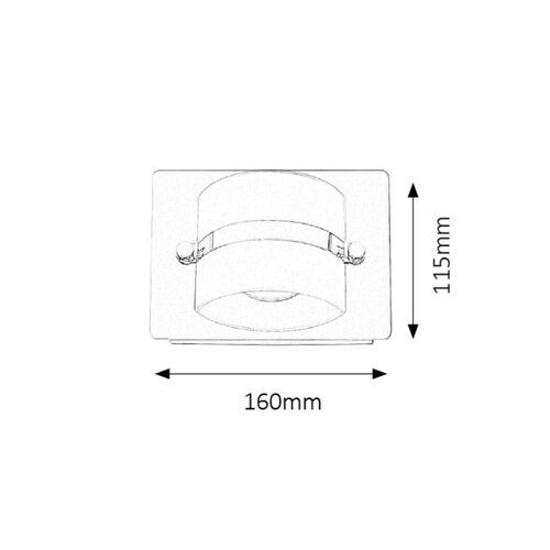 Rabalux Tony zidna lampa za kupatiloLED 5W,hrom,IP44 Kupatilska rasveta slika 7