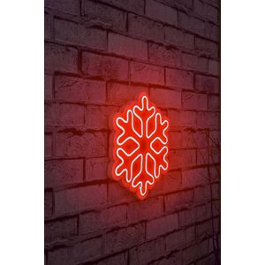 Wallity Ukrasna plastična LED rasvjeta, Snowflake - Red