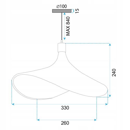 VISEĆA LAMPA OD BAMBUSA APP1642-1CP 30cm slika 13