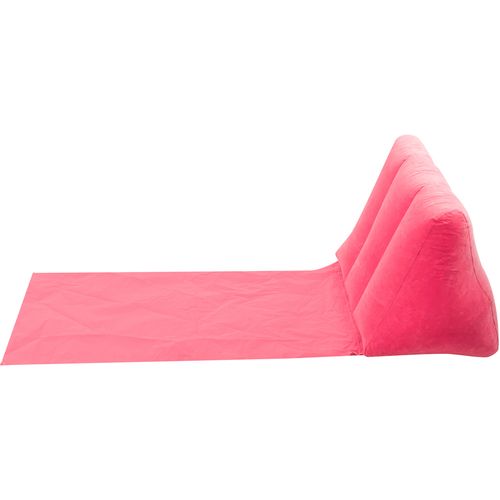 Ležaljka za plažu na napuhavanje s naslonom roza slika 4