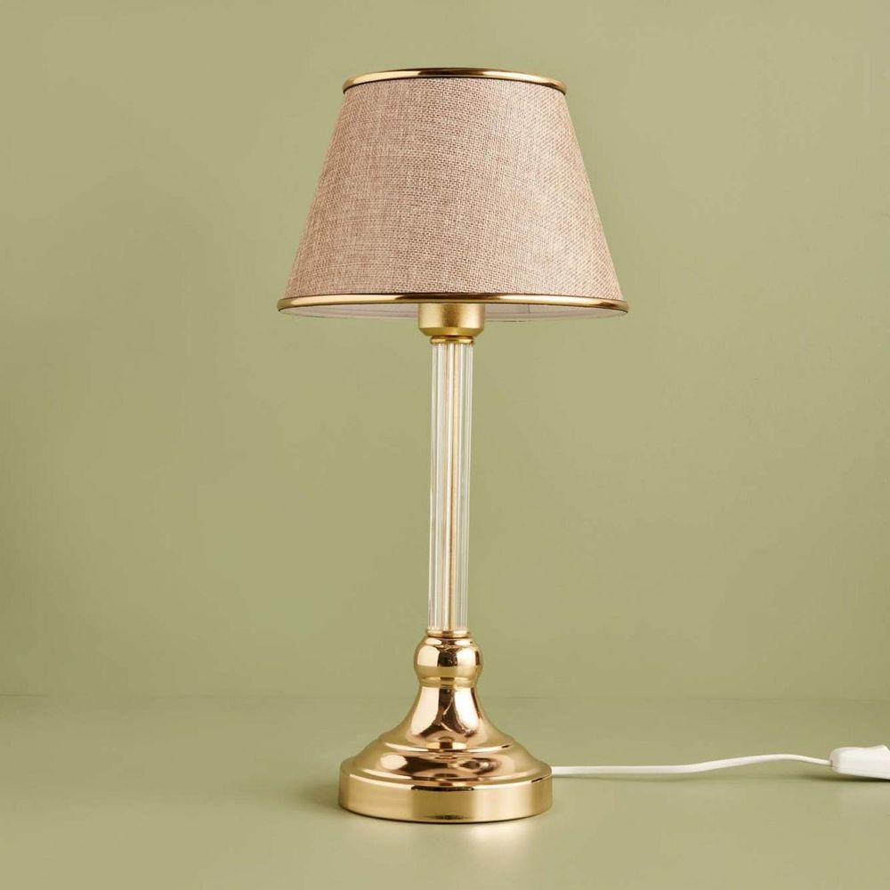 AYD-3414 Bež Zlatna Stočna Lampa slika 1