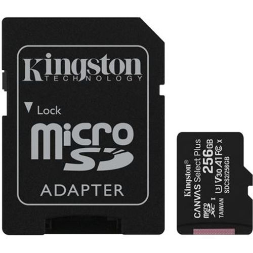 Memorijska kartica Kingston SD MICRO 256GB Class 10 UHS-I + ad slika 1