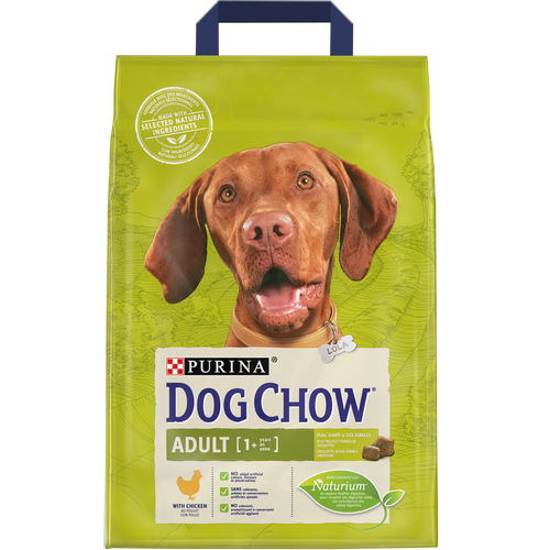 DOG CHOW Adult Piletina, potpuna hrana za kućne ljubimce, za odrasle pse, 2,5 kg slika 1