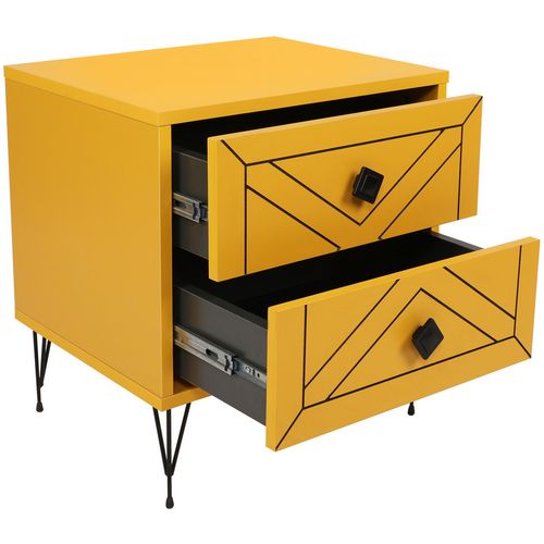 Luna - Yellow Yellow Nightstand slika 11