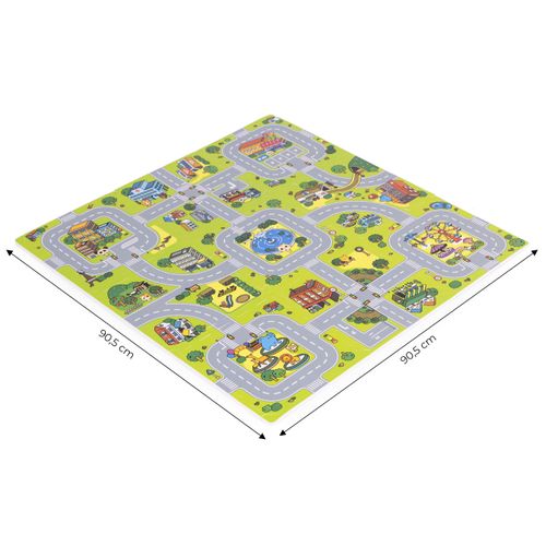 Ecotoys velika Eva pjenasta podloga za djecu grad, zeleno 90,5 x 90,5 cm 21 kom slika 8