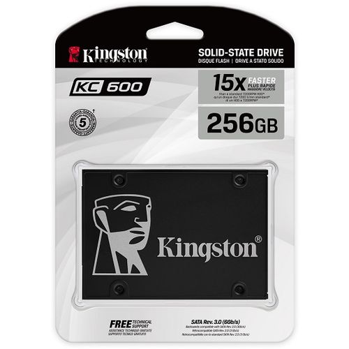 Kingston SSD KC600, R550/W500,256GB, 7mm, 2.5" slika 1