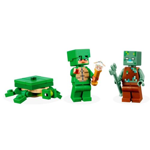 Playset Lego 21254 Minecraft Turtle Beach House slika 8