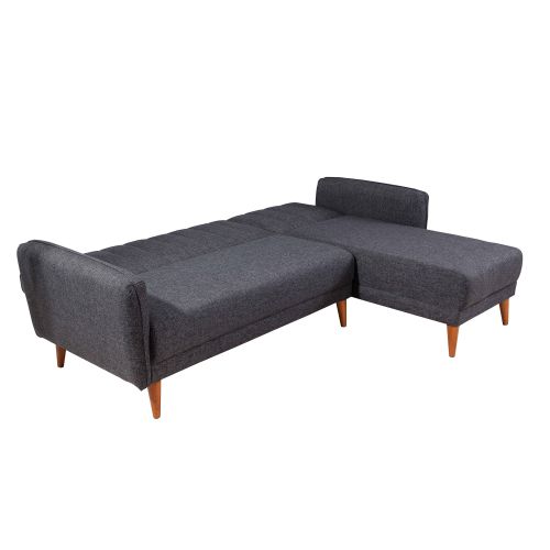 Aqua Coner Right - Tamnosiva kutna sofa na razvlačenje slika 5