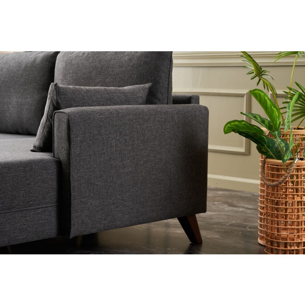 Bella Ugaona Sofa Desna - Antracit slika 4