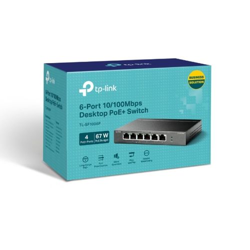 TP-LINK TL-SF1005P 6-portni 10/100Mbps switch s 4 PoE+ portova slika 8