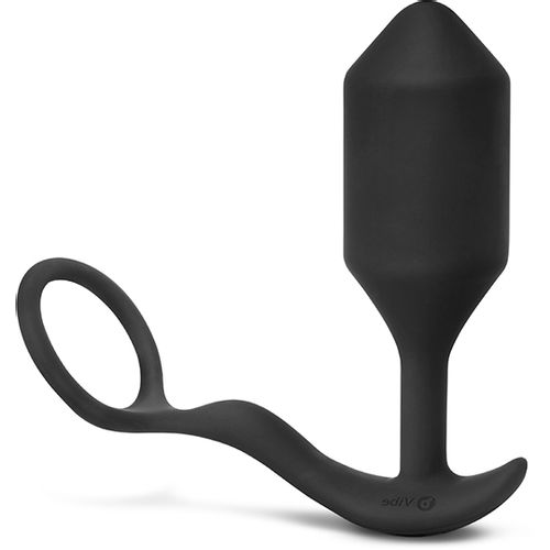 Vibrirajući analni čep s prstenom za penis B-Vibe - Snug &amp; Tug XL slika 2