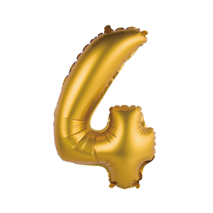 BC-AZL4 Folijski balon MATT 35 cm 4, Zlatni
