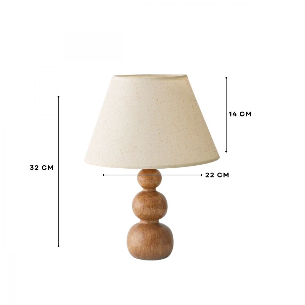 Stolna Lampa 242109 - boje: krem hrast slika 3