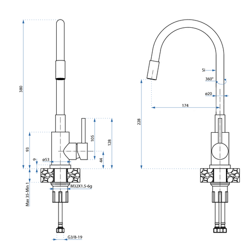 Čelični sudoper LUKE 110 WORKSTATION BRUSH NICKEL slika 10