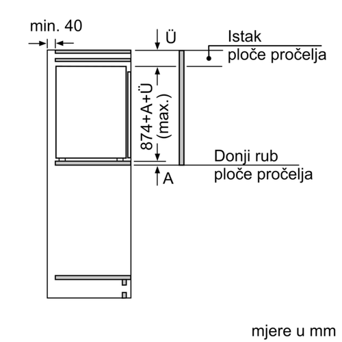 Bosch ugradbeni zamrzivač GIV21AFE0 slika 5