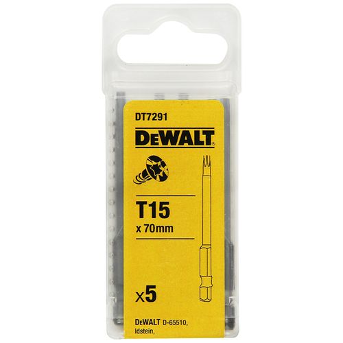 Dewalt NASTAVAK TX15/70MM 5KOM DT7291 slika 1