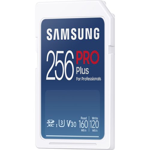Samsung MB-SD256K/EU SD Card 256GB, PRO Plus, SDXC, UHS-I U3 V30 Class10, Read up to 160MB/s, Write up to 120 MB/s, for 4K and FullHD video recording slika 4