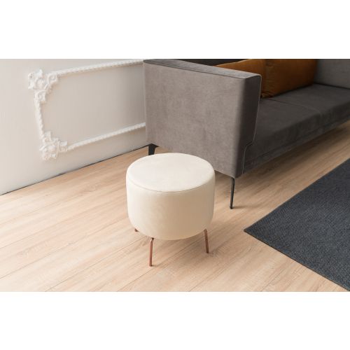 Atelier Del Sofa Tabure, Krem, Octo - Cream slika 2