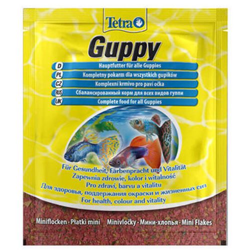 Tetra Guppy Mini Flakes Sachet 12 g, hrana za ribice slika 1