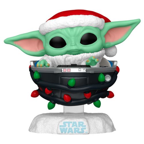 POP figure Star Wars Grogu with Santa Hat in Pram slika 2