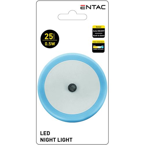 Entac noćna lampa sa senzorom bela,krug slika 4