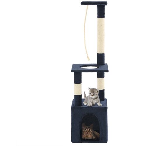 Penjalica za mačke sa stupovima za grebanje 109 cm tamnoplava slika 1