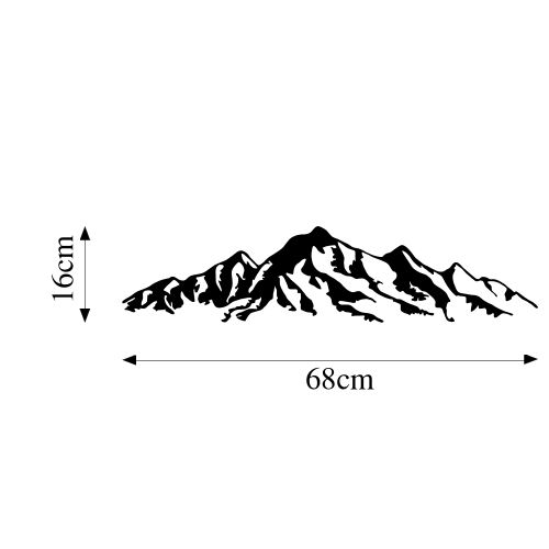 Wallity Metalna zidna dekoracija, Mountain - 285 slika 6