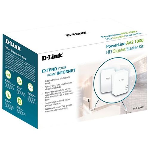 D-LINK PowerLine AV2 1000 HD Gigabit DHP-601AV/E slika 1
