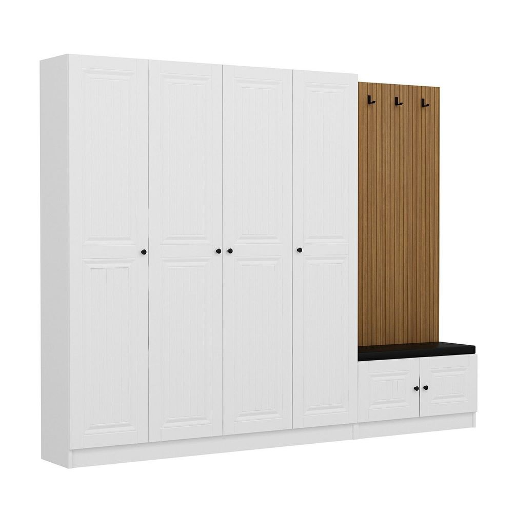 Hall Stand Noah - 8321, Bijela Boja slika 4