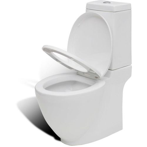 Keramička toaletna školjka sa stražnjim protokom vode bijela slika 1