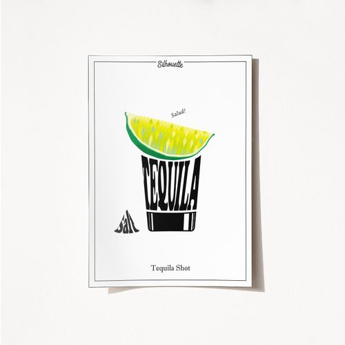 Wallity Poster A3, Tequila Shot - 2050 slika 2