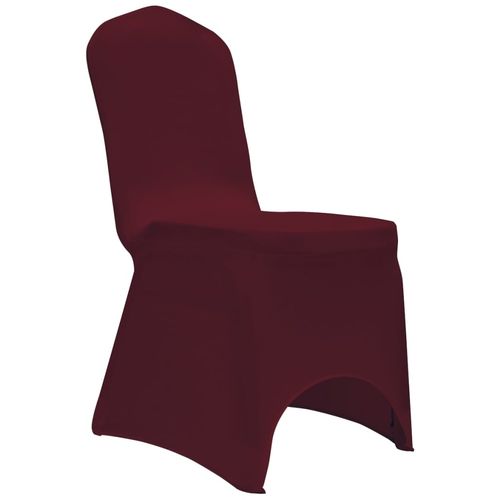 Navlake za stolice rastezljive boja burgundca 12 kom slika 11