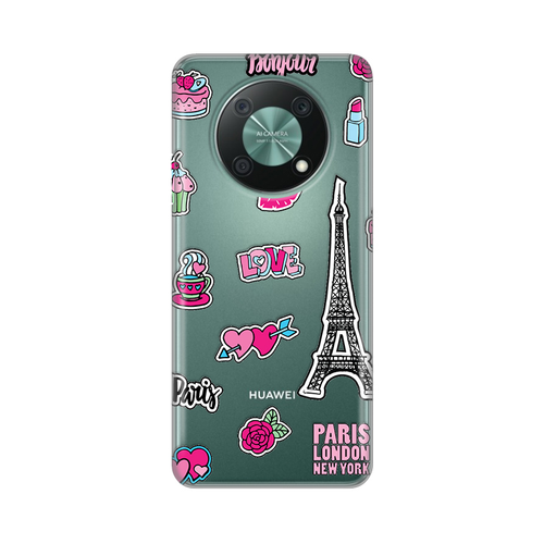 Torbica Silikonska Print Skin za Huawei Nova Y90 Love Paris slika 1