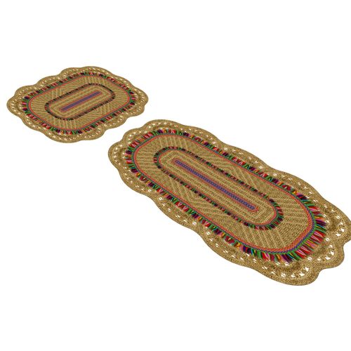 21017215KA Cream Bathmat Set (2 Pieces) slika 4