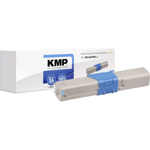 KMP toner zamijenjen OKI 44469706 kompatibilan cijan 2000 Stranica O-T28 slika 1