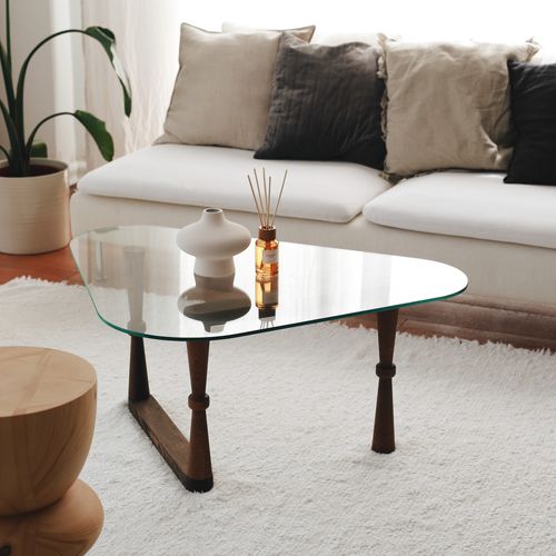 Cam Orta Sehpa S303 Walnut Coffee Table slika 2