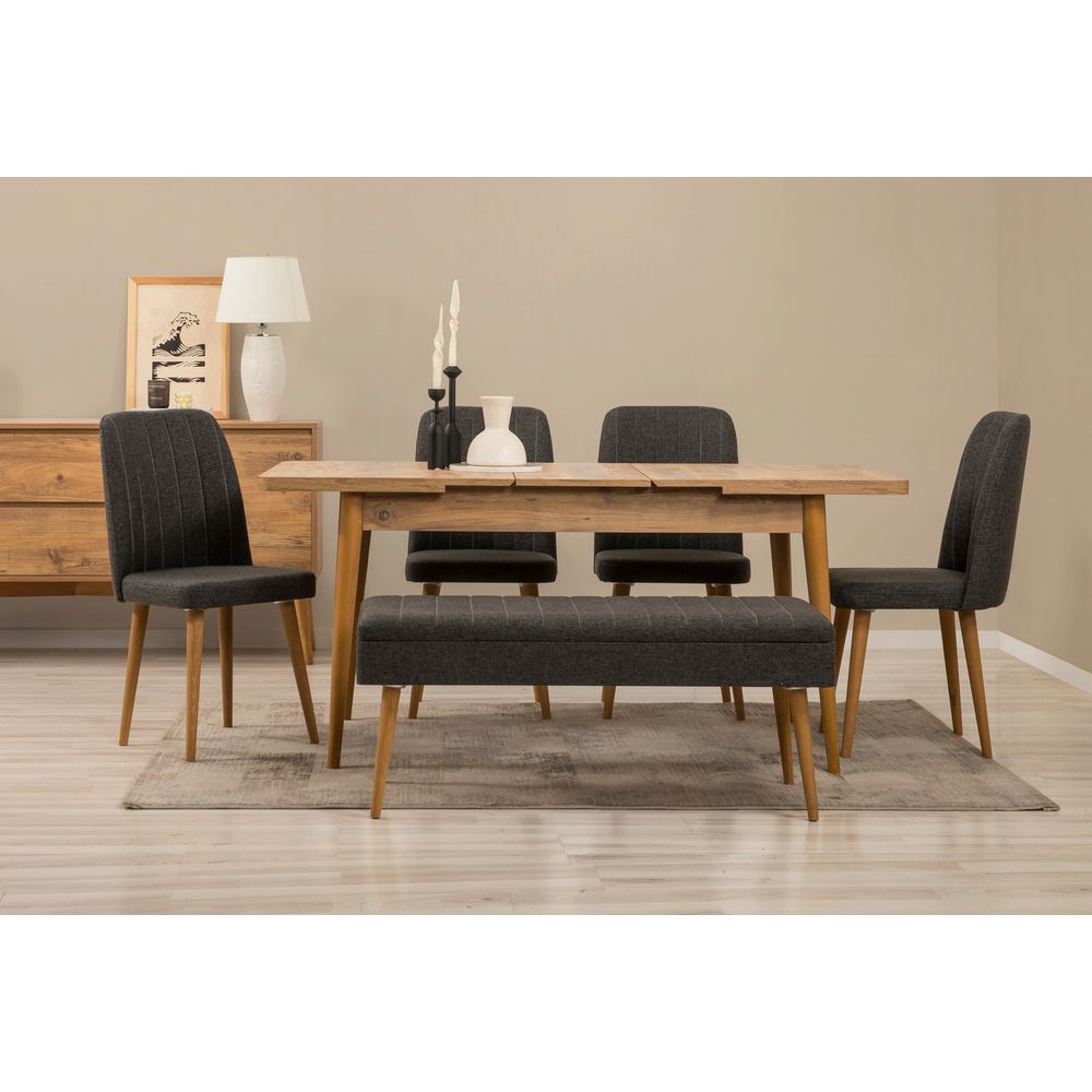 Vina 03 1053 - Set za Trpezariju od 7 Komada sa Produžnim Stolom slika 2