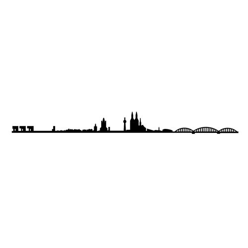 Wallity Metalna zidna dekoracija, Cologne Skyline slika 4