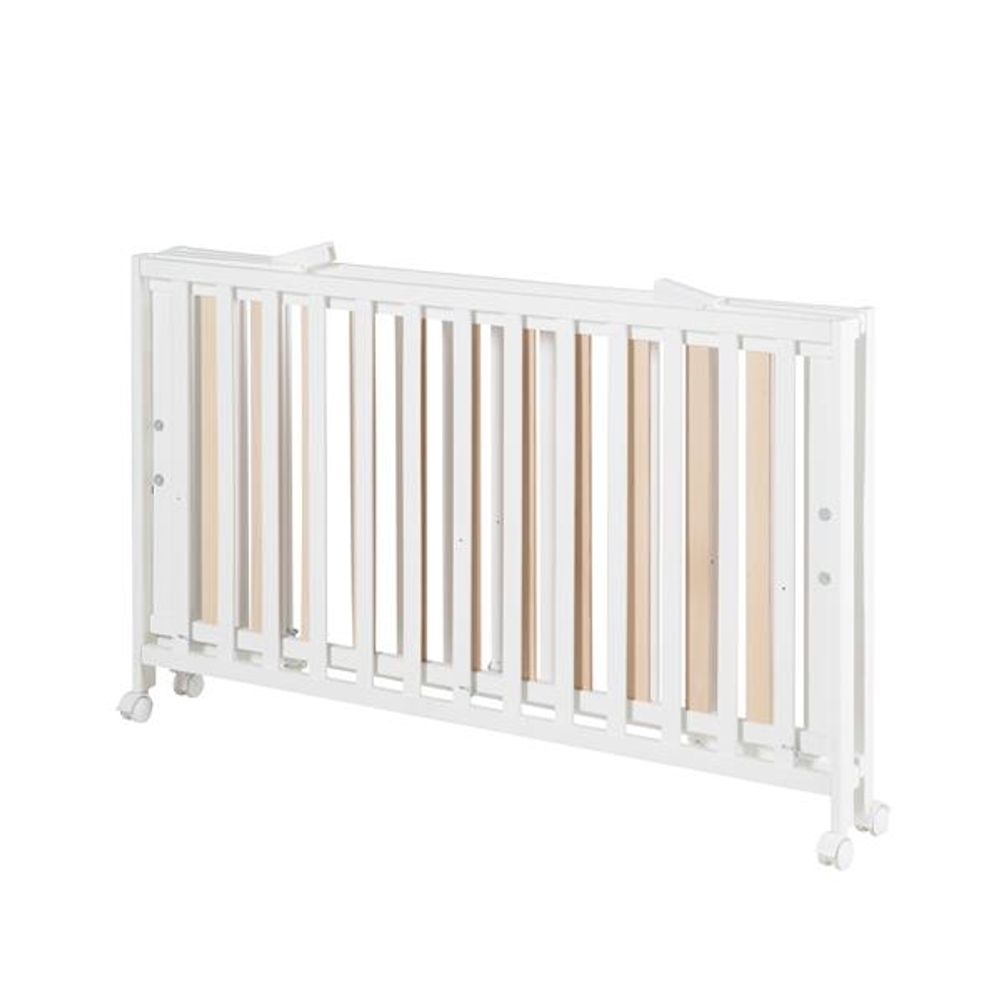 Roba Kids Drveni sklopivi krevetac 60x120 cm, Bijeli slika 4