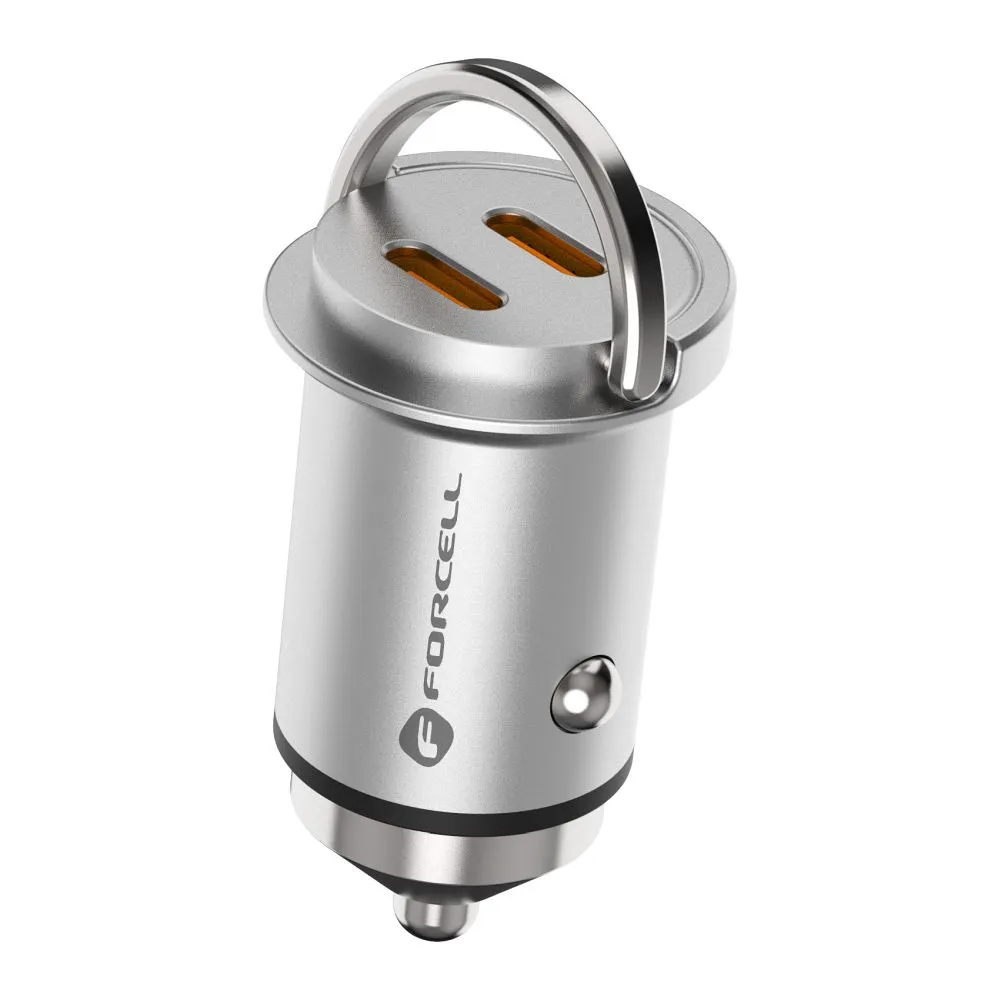 FORCELL F-ENERGY Mini auto punjač 2 x Type C PD30W slika 5