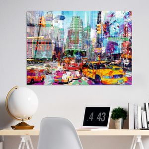 UV-734 Dekorativna Slika od Kaljenog Stakla, Višebojna, 70 x 100 cm