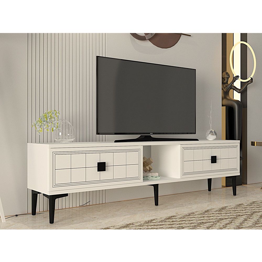 TV Stalak Yuka 150 u Bijeloj Boji slika 2