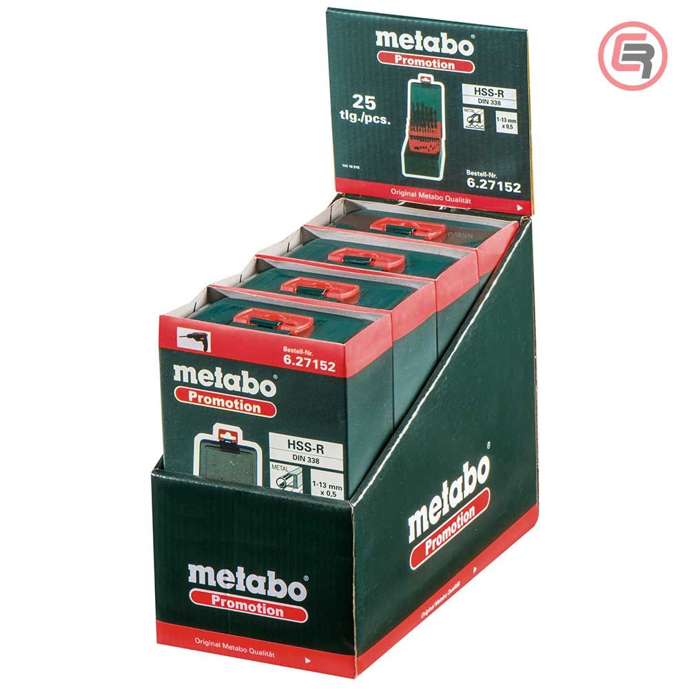 Metabo Garnitura Svrdala Za Metal HSS-R, 1-13 mm / 25 dijelna u Metalnoj Kutiji "SP" - 627152000 slika 2