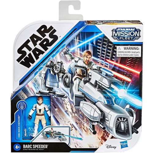 Star Wars Mission Fleet Obi-Wan Kenobi + Barc Speeder set figure slika 1