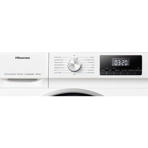 Hisense WDQY901418VJM mašina za pranje i sušenje, Inverter, 9/6kg, 1400 rpm, dubina 61 cm slika 5