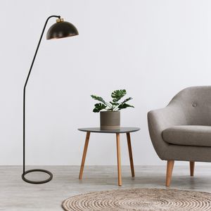 Podna lampa Delta Siyah Retro – crna, 3 glave