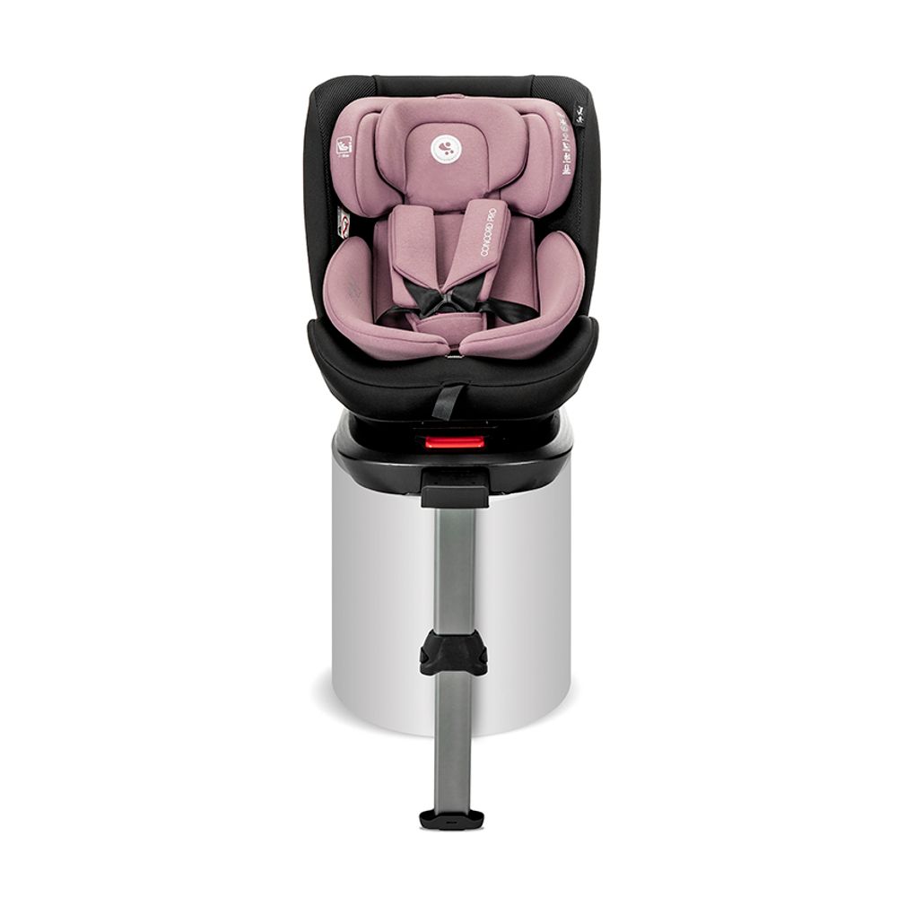 Lorelli Autosjedalica Concord Pro 360° i-Size 40-150 cm Isofix + Jastuk za putovanje, Pink slika 5