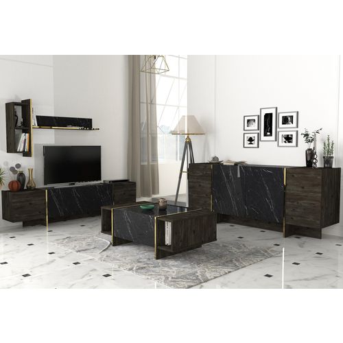 Hanah Home Veyron Set 2 Black
Gold Living Room Furniture Set slika 1