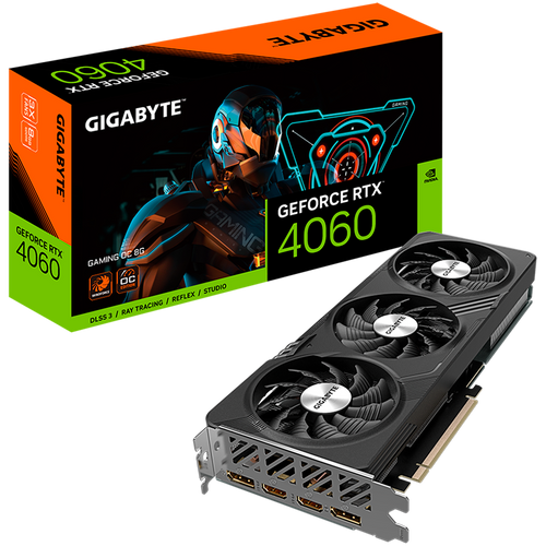 GIGABYTE Video Card NVIDIA GeForce RTX 4060 GAMING OC 8G, GDDR6 8GB/128bit, PCI-E 4.0 x8, 1x8-pin, Retail slika 1